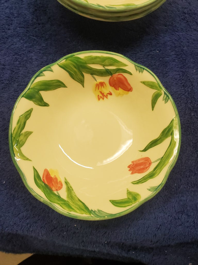 Set of 6 Franciscan Tulip Fruit Bowls LK
