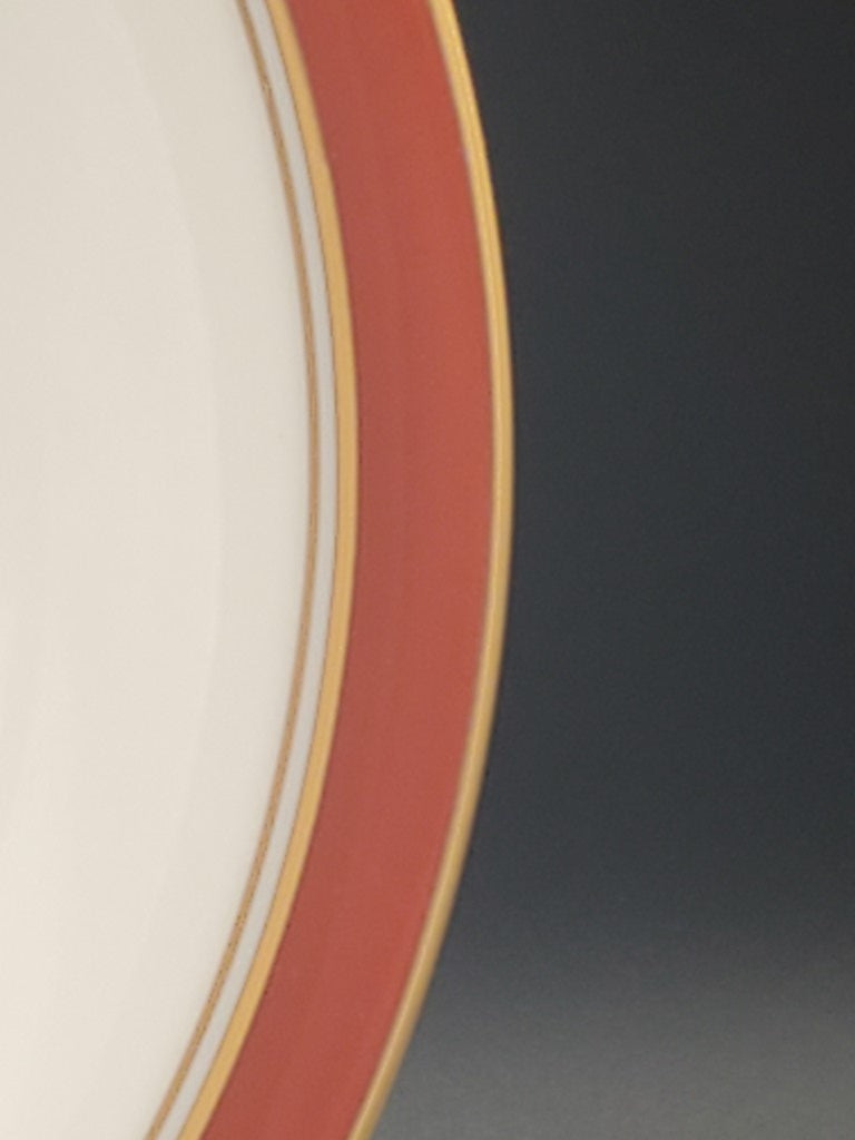 Set of 9 Noritake Ivory & Sienna Salad Plates LK