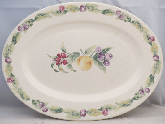 Pfaltzgraff Jamberry 12" Oval Steak Platter (Imperfect)