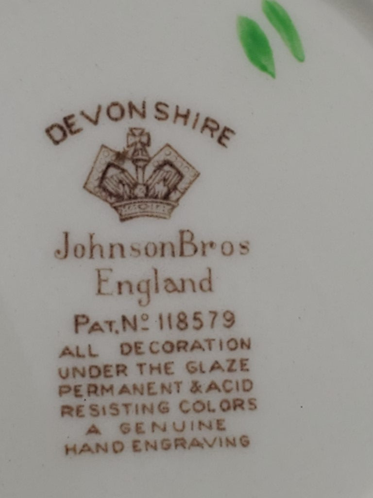 Set of 3 Johnson Brothers Devonshire Coupe Cereal Bowls LK