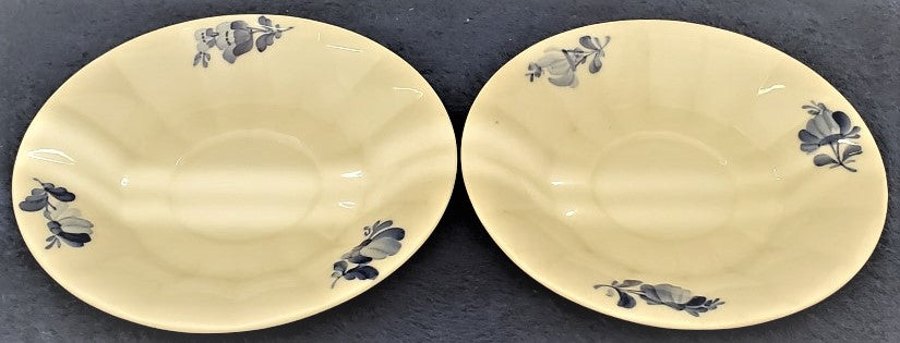 Set of 2 Royal Copenhagen Blue Flowers Saucers (8500)