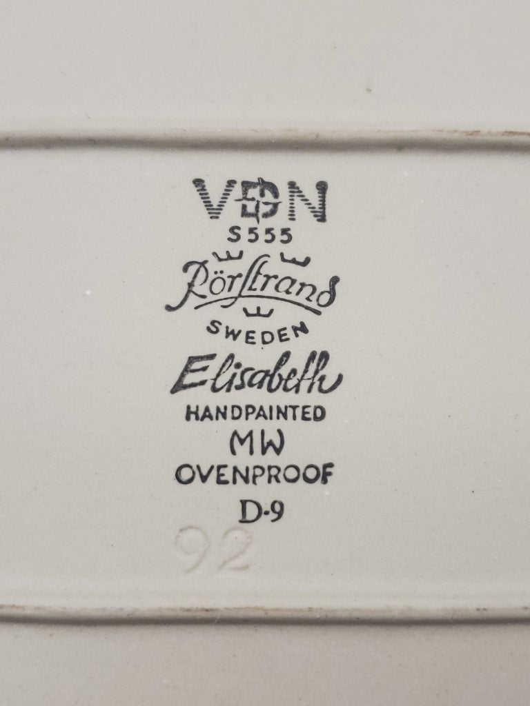 Rorstrand Elisabeth Rectangle Serving Bowl LK