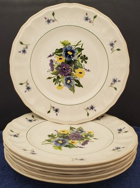 Set of 6 Kensington Wayside (1821) Dinner Plates LK