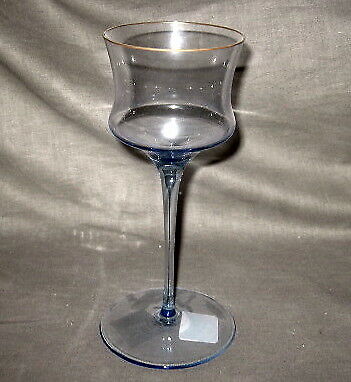 Set of 3 J.L.Couquet Catherine Sky Blue Wine Glasses