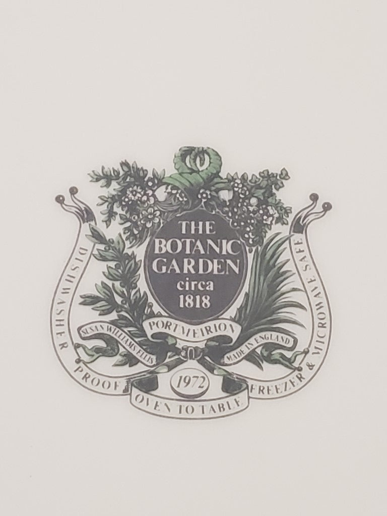Set of 2 Portmeirion Botanic Garden Christmas 1995 Plates (Flower Chrysanthemum)