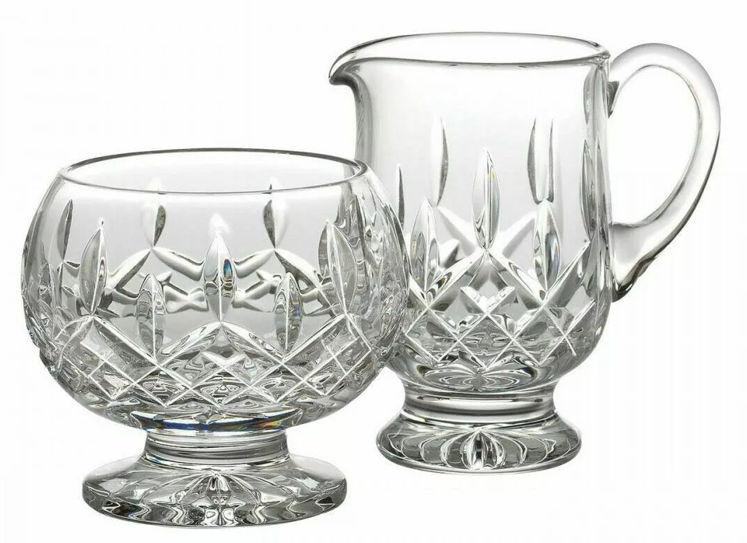 Waterford Lismore Sugar with Lid & Creamer Set 9623180004