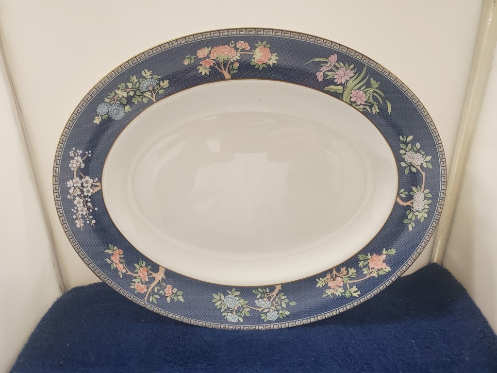 Wedgwood Blue Siam 14 Oval Serving Platter LK
