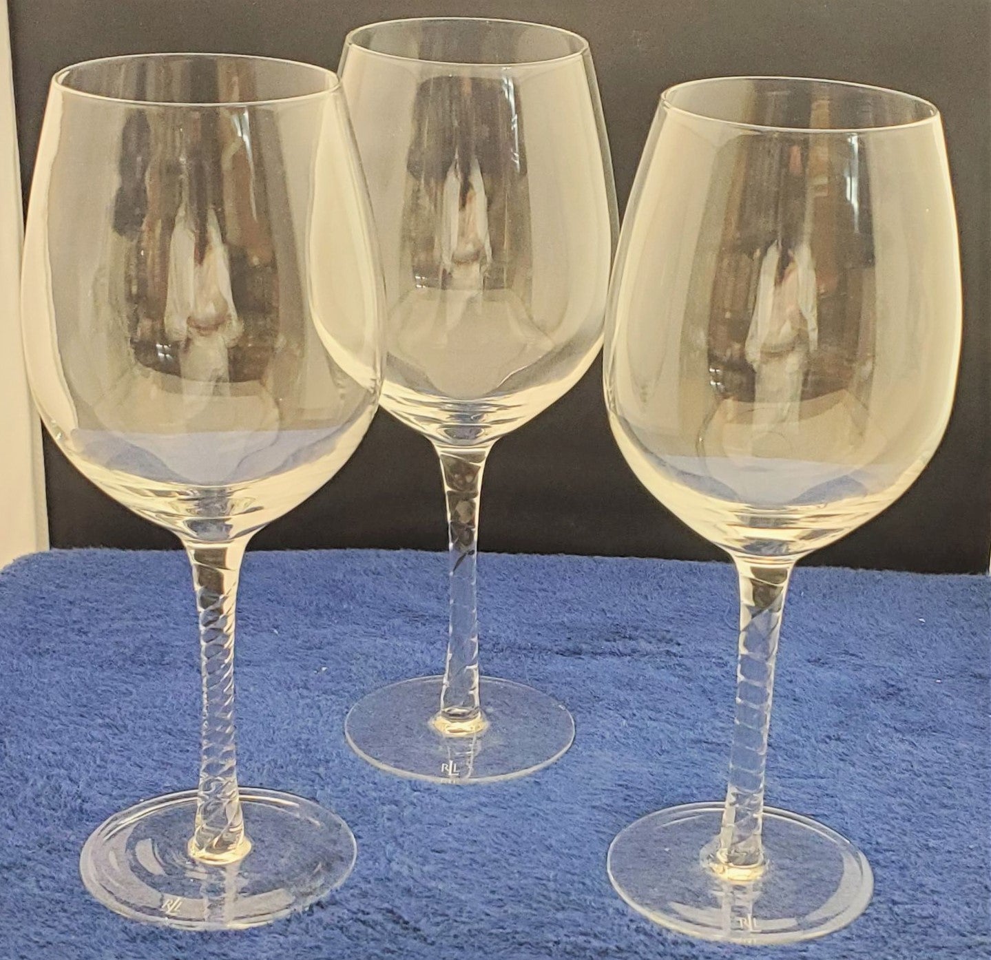 Set of 3 Ralph Lauren Latham Large Goblets