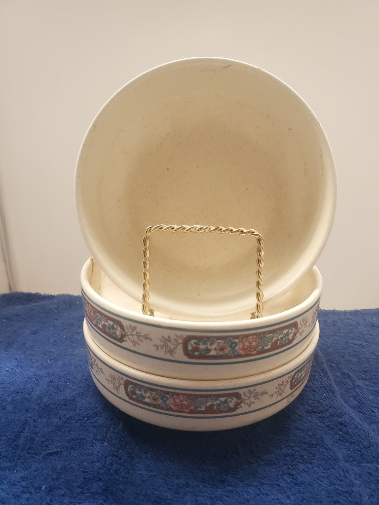 Set of 3 Lenox Sonata Coupe Soup Bowls LK