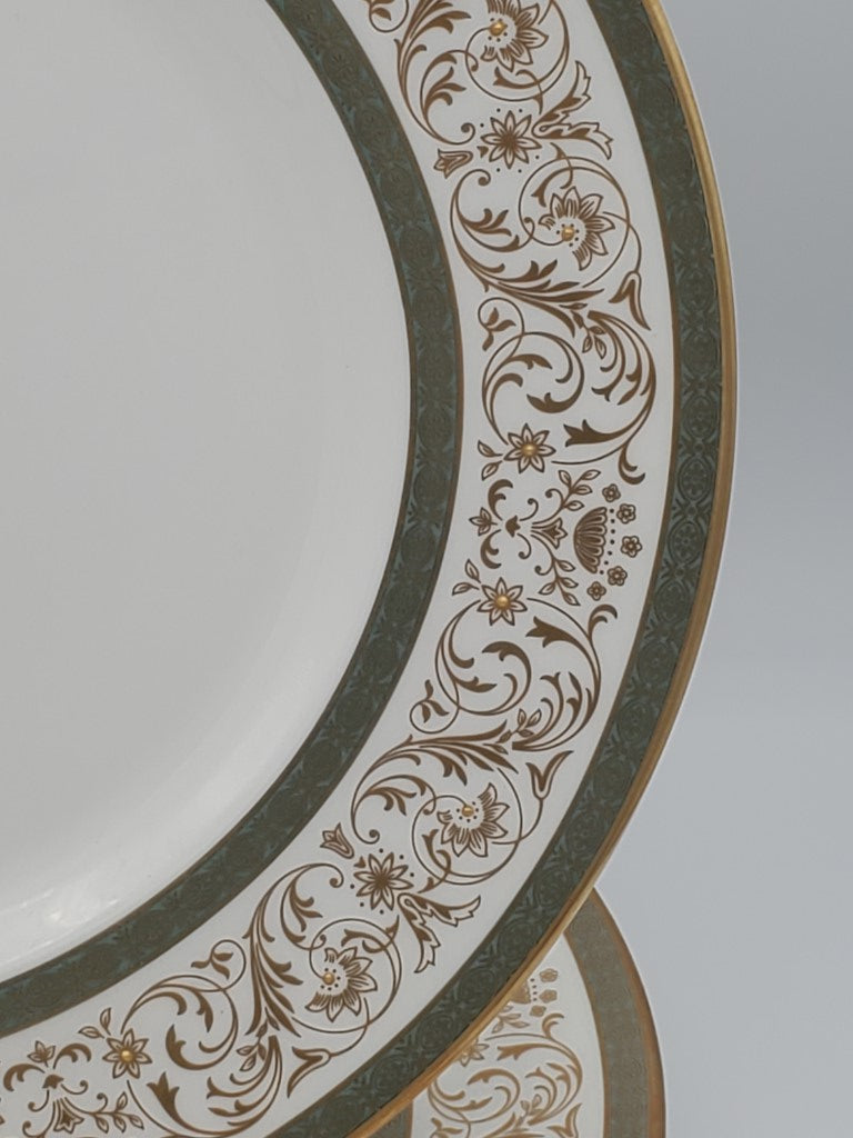 Set of 6 Minton Aragon Dinner Plates LK