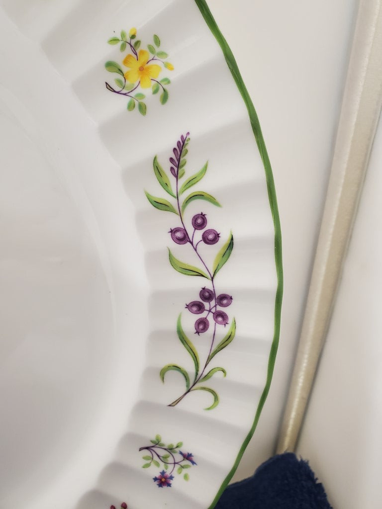 Royal Worcester Fleuri Chop Plate LK