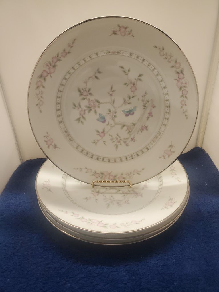 Set of 4 Lenox Tea Garden Dinner Plates LK