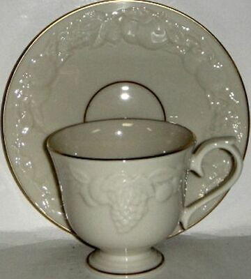 Set of 6 Lenox Fruits Of Life Cup & Saucers