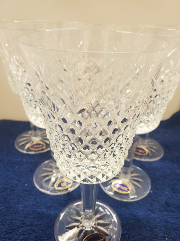 Set of 6 Lenox Crystal Beacon Hill Water Goblets LK