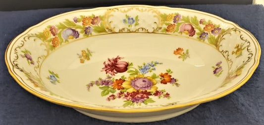 Schumann - Bavaria Empress Dresden Flowers Oval Vegetable Bowl