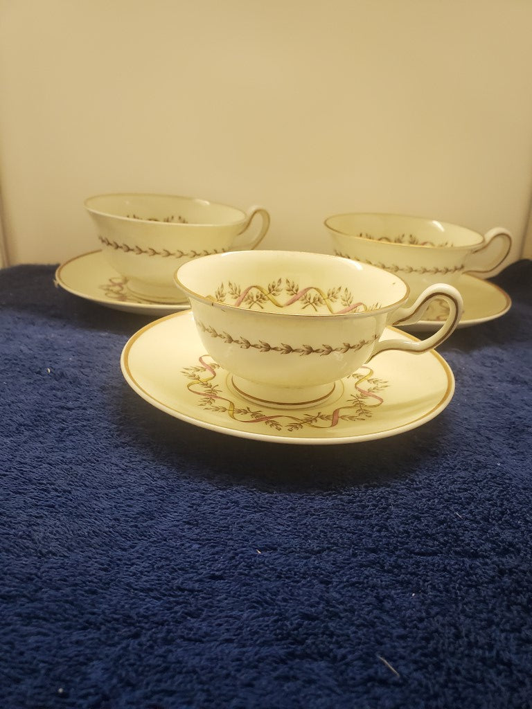 Set of 3 Wedgwood Sandringham Cup & Saucers LK