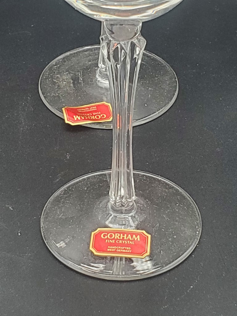 Set of 4 Gorham Theme Gold Wine Glass LK