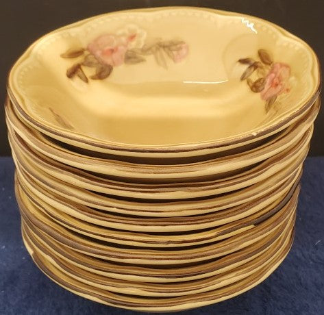 Set of 10 Franciscan Rosette Coupe Soup/Cereal Bowls LK