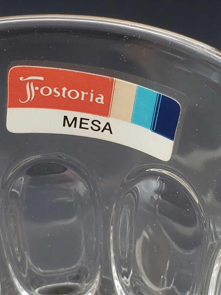 Set of 4 Fostoria Mesa Amber Double Old Fashioneds LK