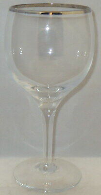Set of 4 Lenox Weatherly (Platinum Trim) Wine Glasses