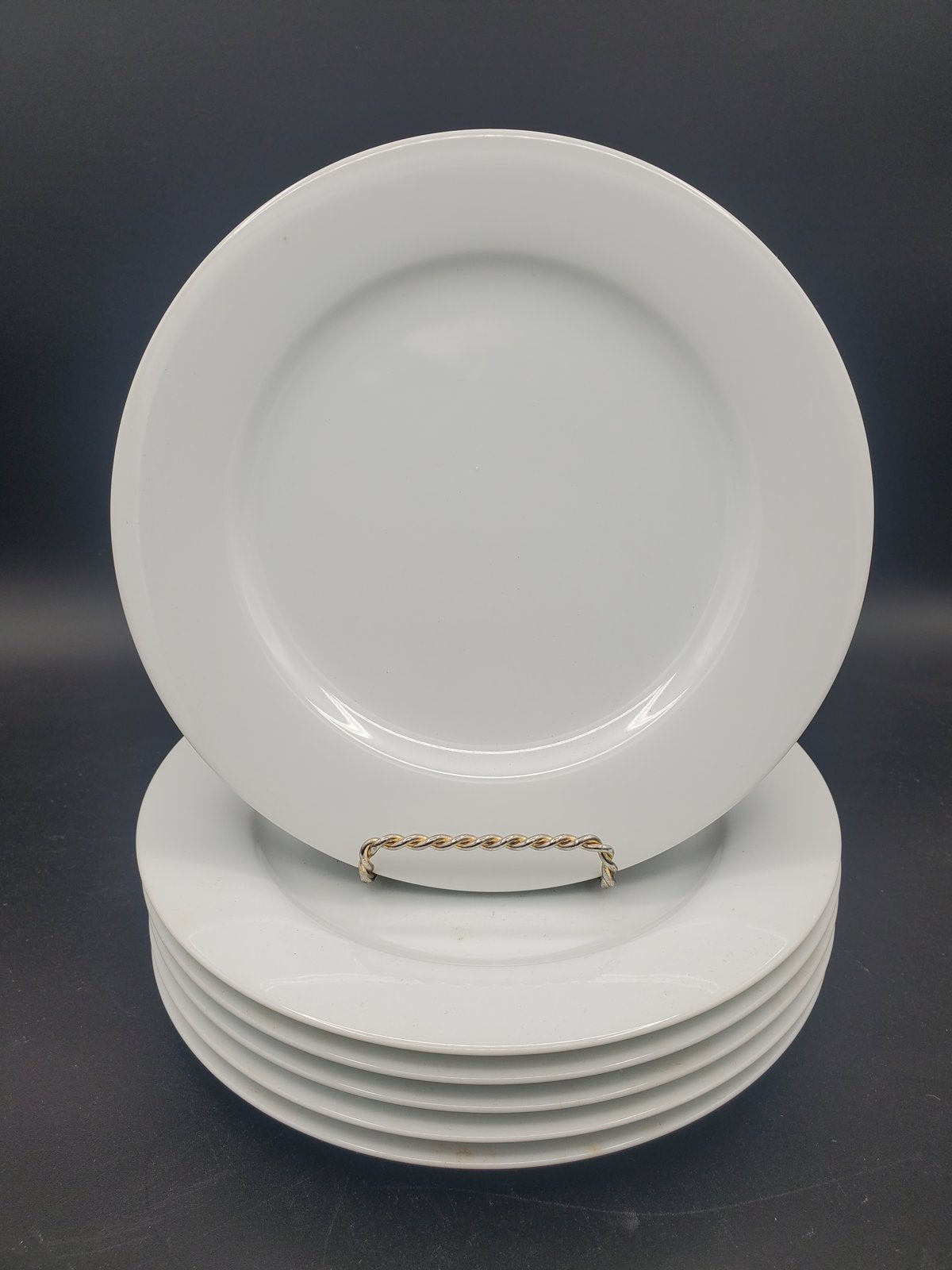 Set of 6 Noritake Commander White Bread & Butter Plates
