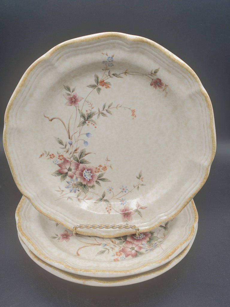 Set of 3 Mikasa Sunnyvale Dinner Plates LK