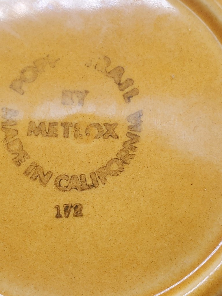 Set of 7 Metlox Poppytrail Vernon Carmel Cup & Saucer Sets LK