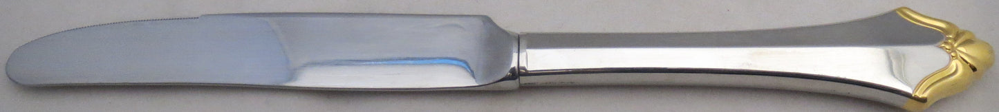 Set of 4 Oneida Golden Kenwood (Stainless-Gold) New French Hollow Knives