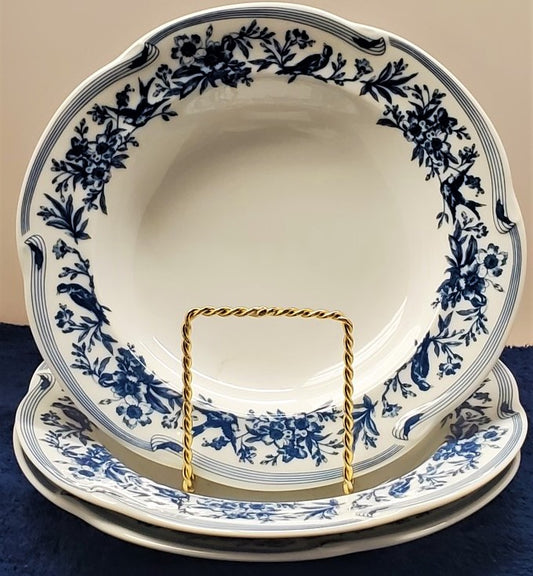 Set of 3 Christian Dior Bretagne Rim Soup Bowls LK