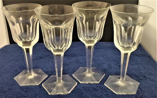 Set of 4 Moser Pope Sherry Glasses