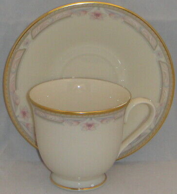 Set of 5 Lenox Bellaire Footed Cup & Saucer Sets