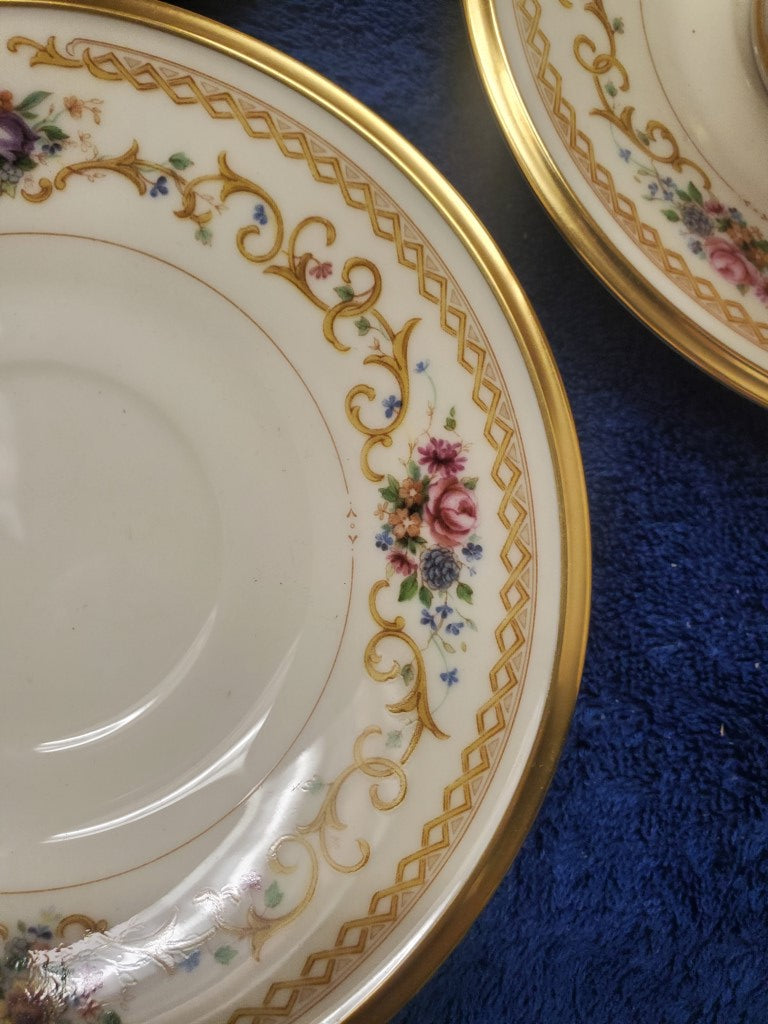 Set of 6 Lenox Queen's Garden Cup & Saucer Sets LK
