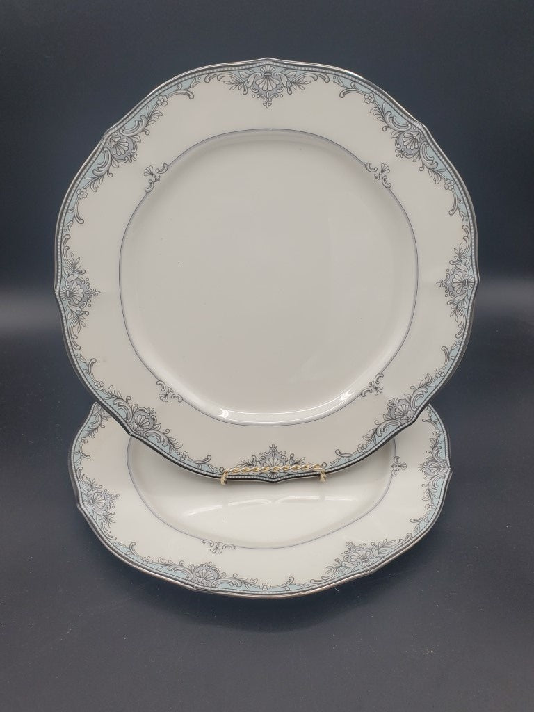 Set of 2 Noritake Adornment Dinner Plates LK