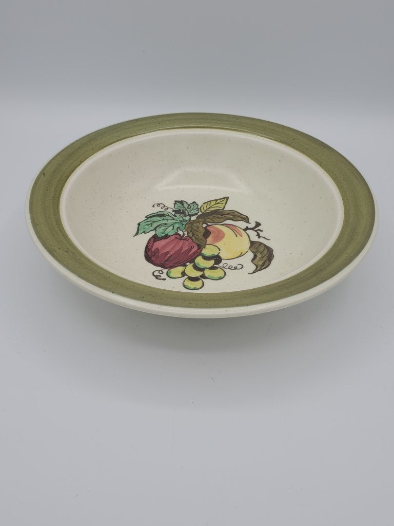 Metlox - Poppytrail - Vernon Provincial Fruit Green Round Vegetable Bowl LK