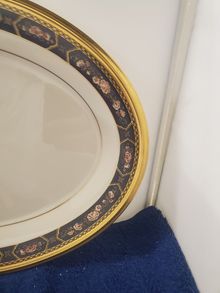 Lenox Royal Peony 13" Oval Serving Platter LK