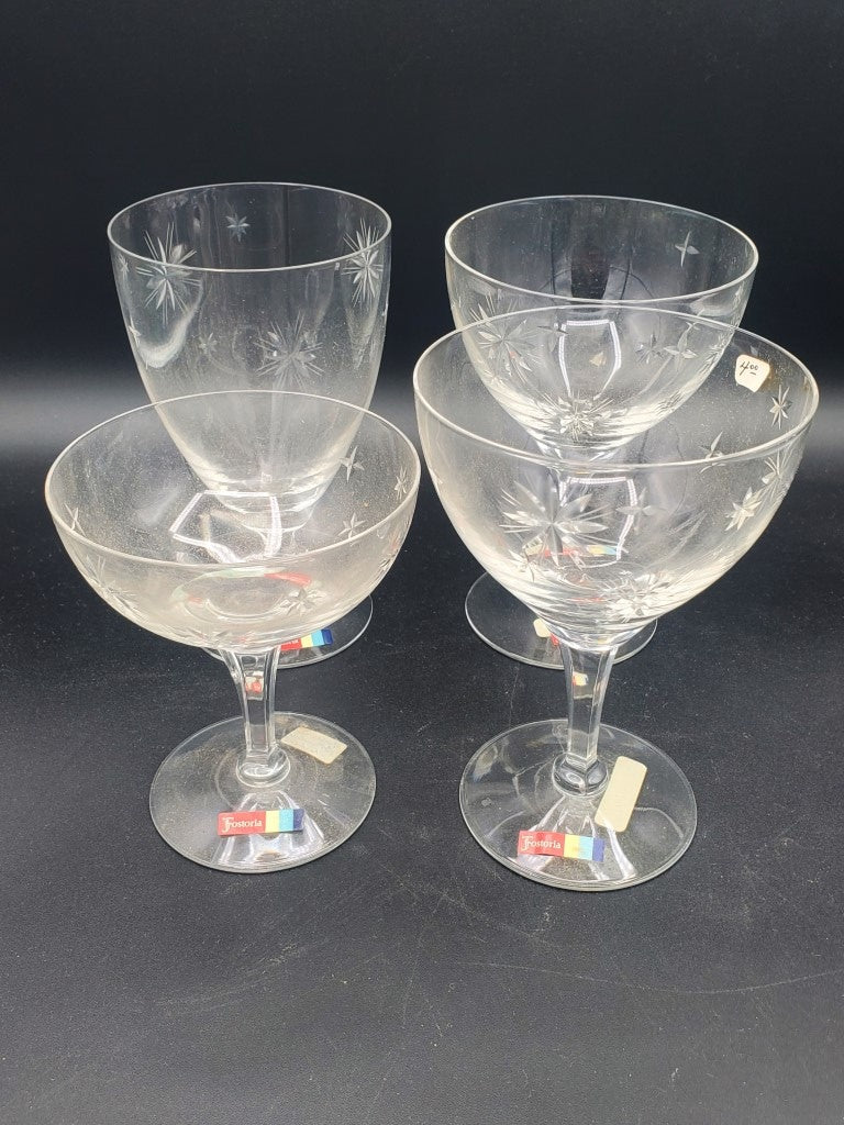 Fostoria Stardust Lot of 4 Pieces LK