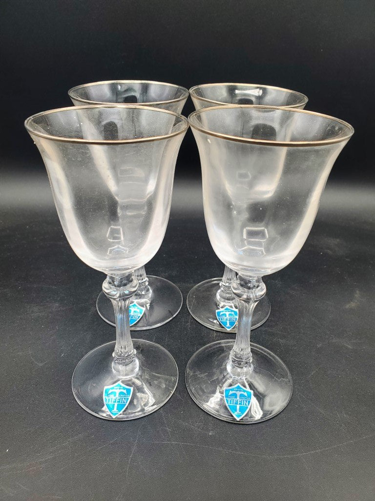 Set of 4 Tiffin-Franciscan Encanto Platinum Claret Wines LK