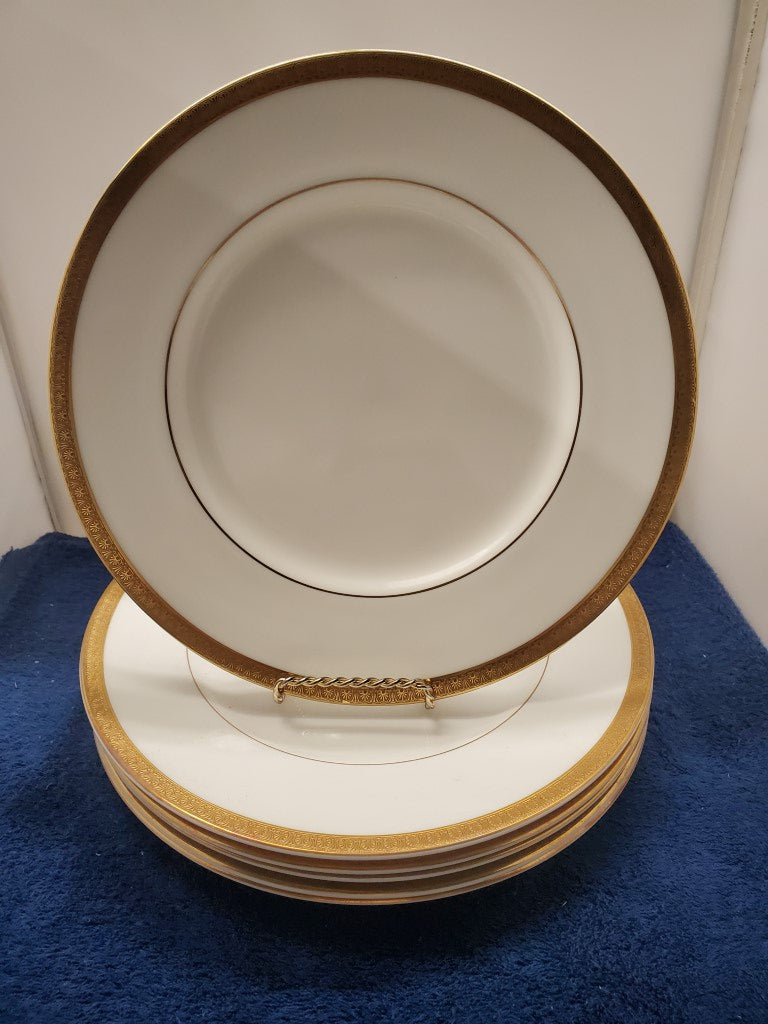 Set of 5 Royal Doulton Royal Gold Salad Plates LK