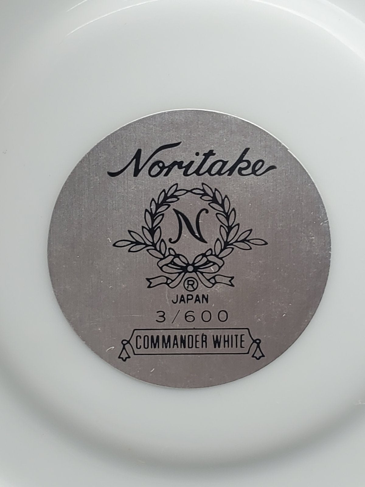 Set of 5 Noritake Commander White Cup & Saucer Sets