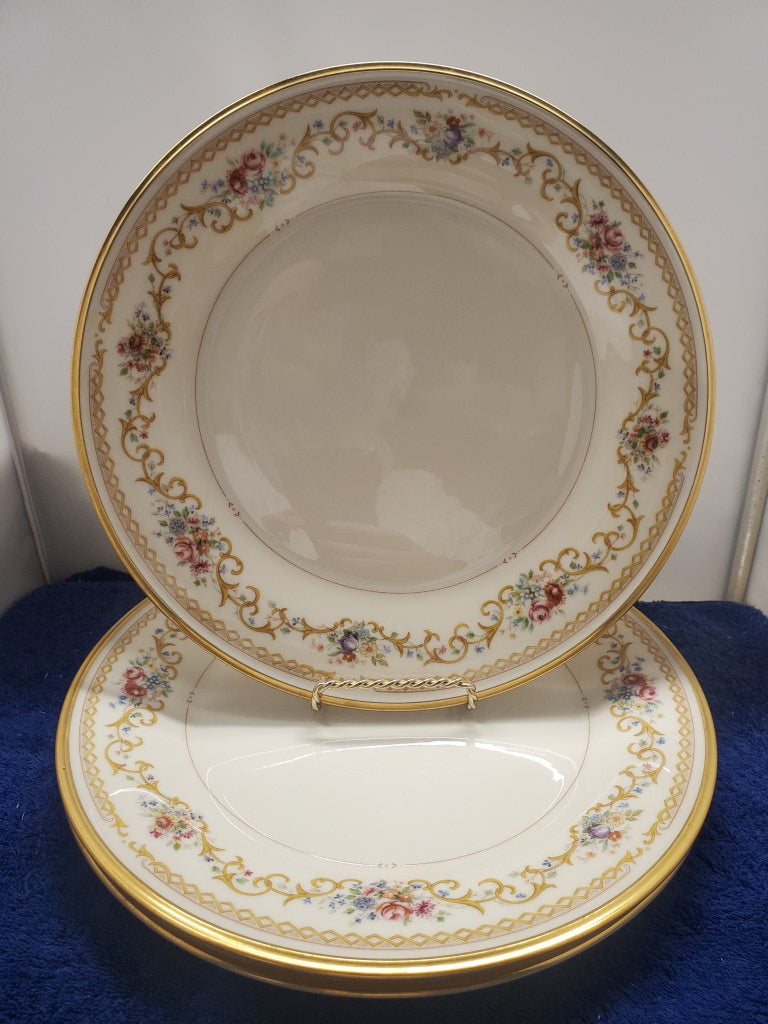 Set of 3 Lenox Queen's Garden Bread & Butter Plates LK