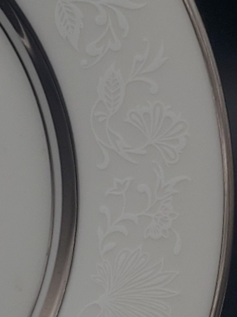 Set of 6 Oxford White Echo Bread & Butter Plates LK