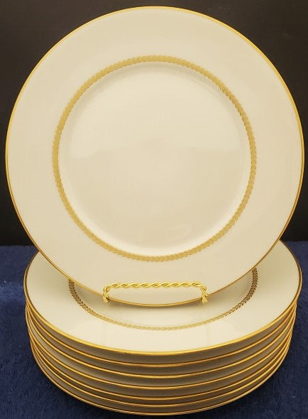 Set of 8 Furstenberg Golden Laurel Salad Plates LK