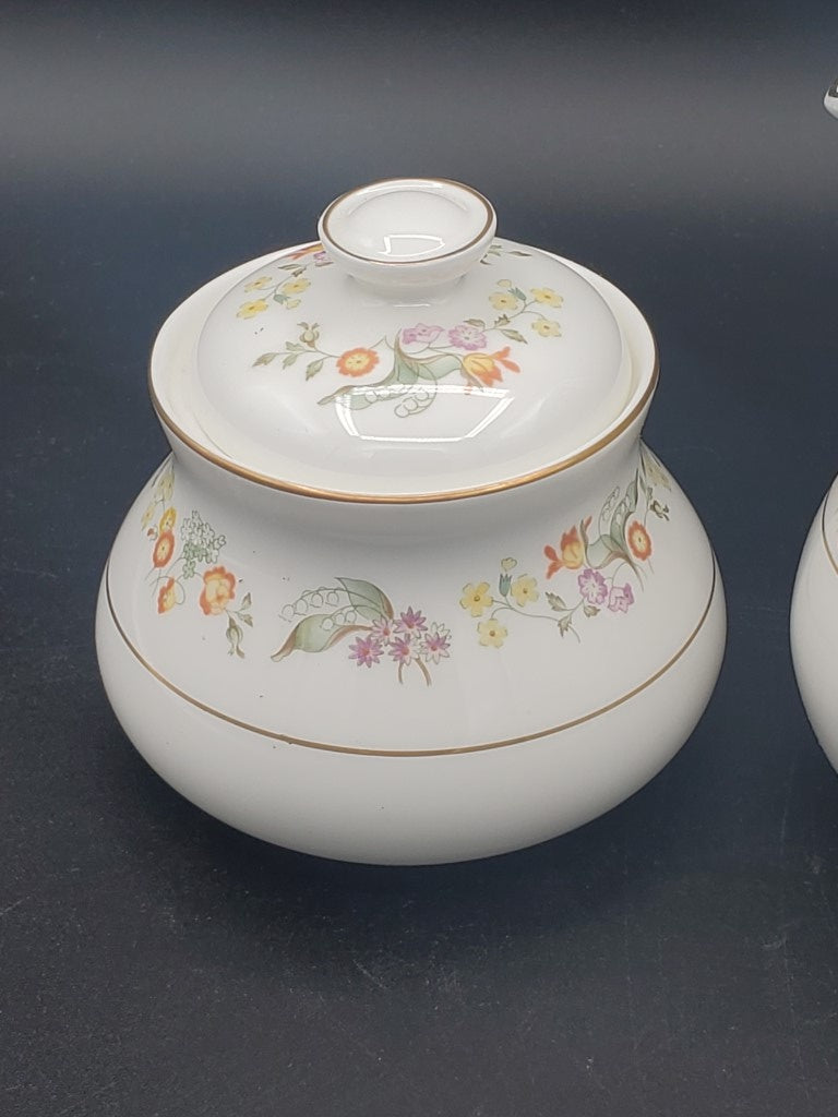 Royal Doulton Symphony Creamer & Sugar Bowl with Lid LK