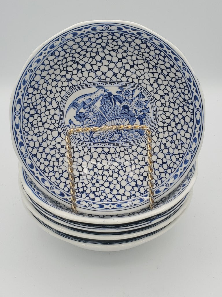 Set of 5 Adams Chinese Bird Coupe Cereal Bowls LK