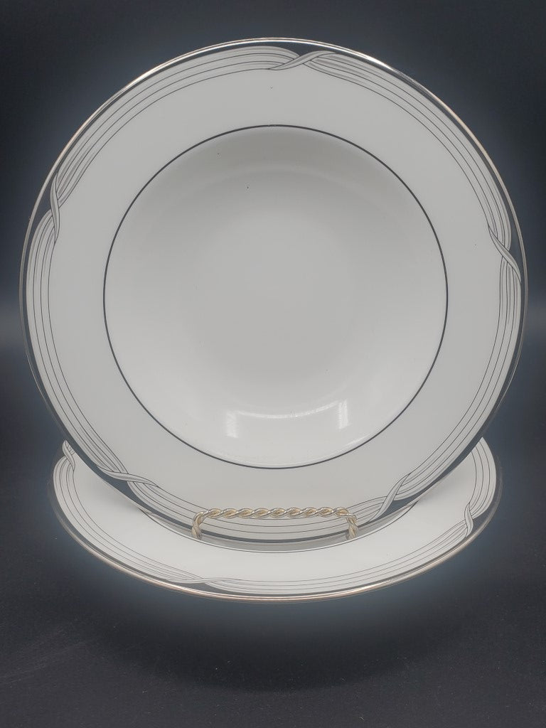 Set of 2 Lenox Erin Rim Soup Bowls LK