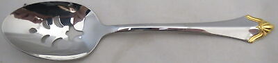 Oneida Golden Kenwood (Stainless-Gold) Pierced Tablespoon (Serving Spoon)