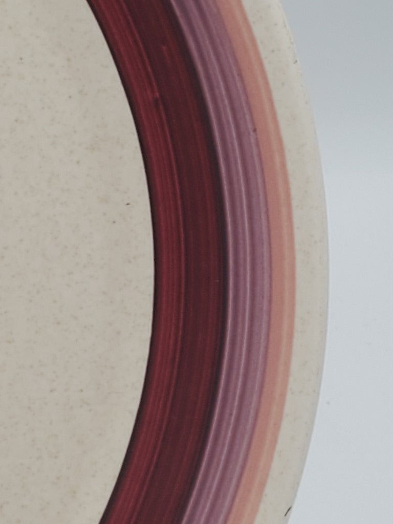 Set of 2 Lenox Brushwork Burgundy Dinner Plates LK