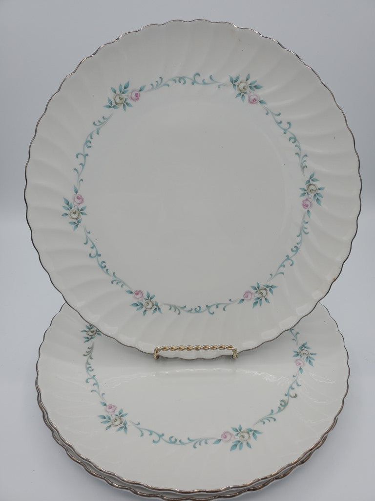 Set of 3 Syracuse Sweetheart Dinner Plates LK
