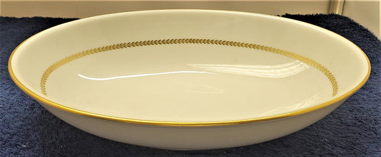 Furstenberg Golden Laurel Oval Vegetable Bowl