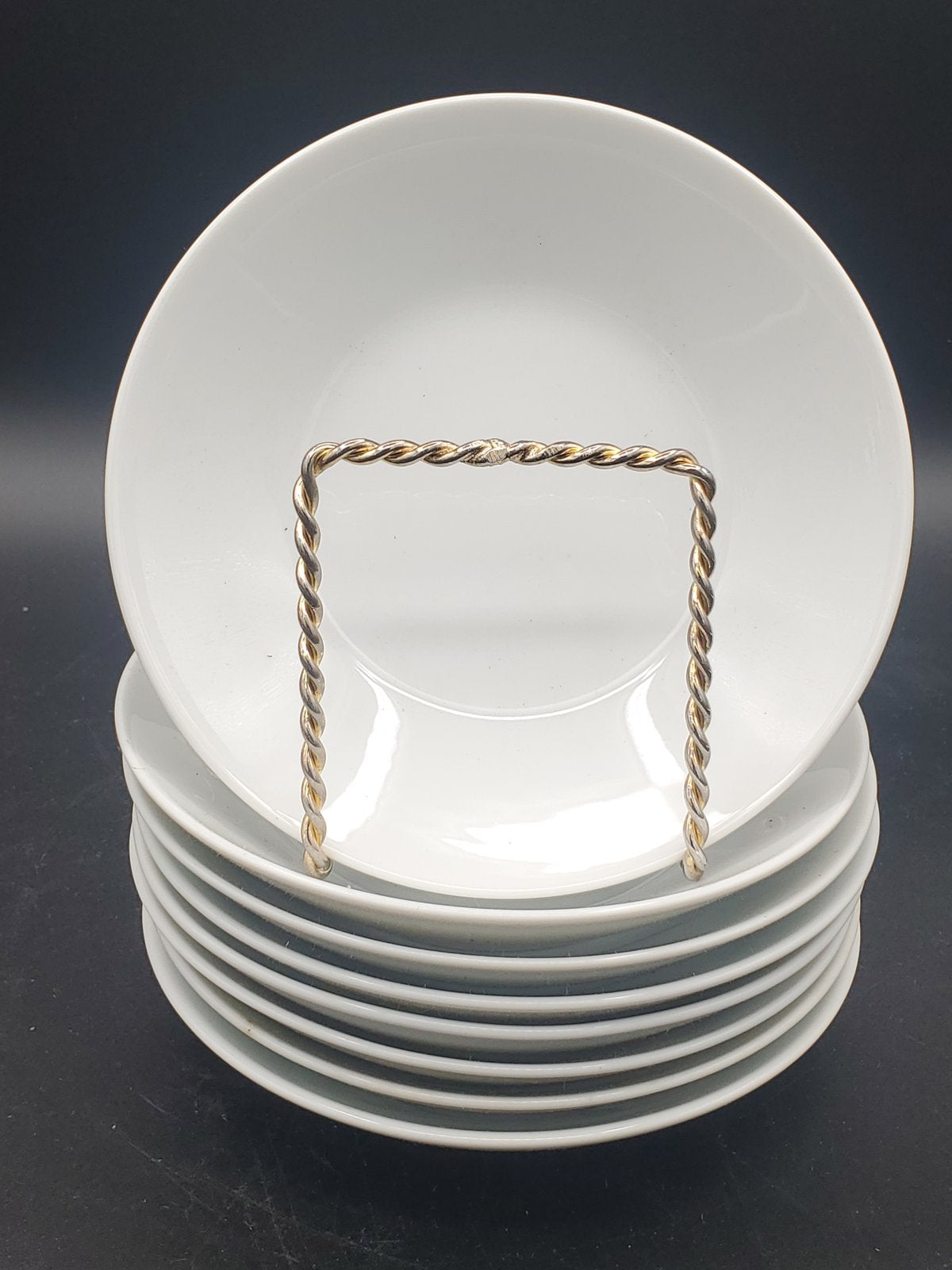 Set of 8 Noritake Commander White Fruit Bowls